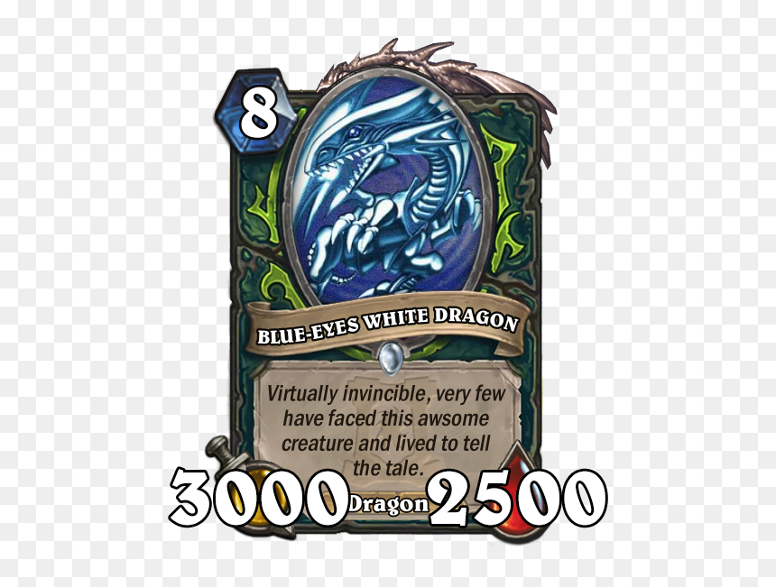 Blue Eyes White Dragon, HD Png Download - blue eyes white dragon png