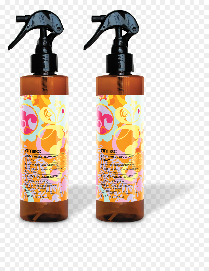Transparent Plastic Texture Png - Amika Bombshell Blowout Spray, Png Download - plastic texture png