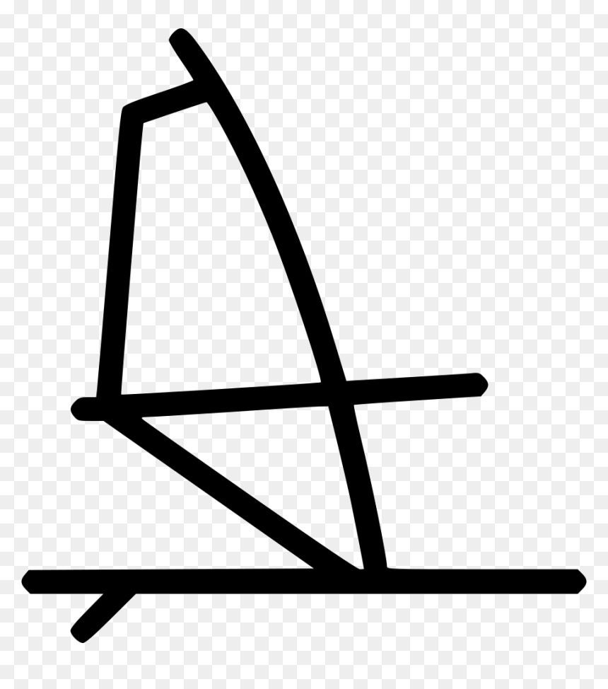 Wind Surf Water Sport Surfboard Beach, HD Png Download - surfboard clipart png