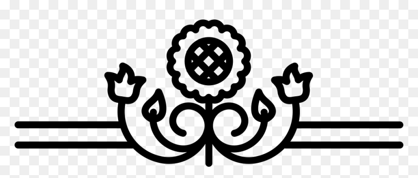 Sunflower Variant With Leaves Border - Vector Floral Clip Art Png, Transparent Png - sunflower border png