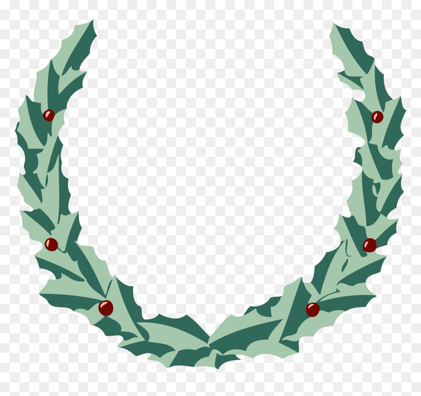 Wreath 2 Clip Arts - Clip Art Wreath, HD Png Download - leaf wreath png