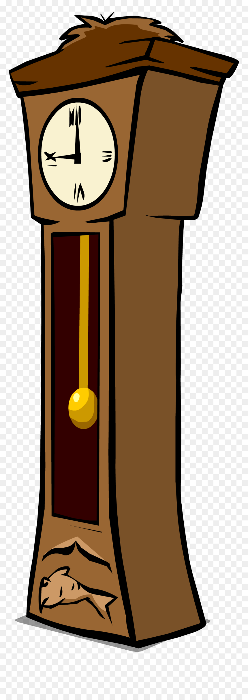 Grandfather Clock Clipart At Getdrawings - Grandfather Clock Clipart Transparent, HD Png Download - cartoon clock png