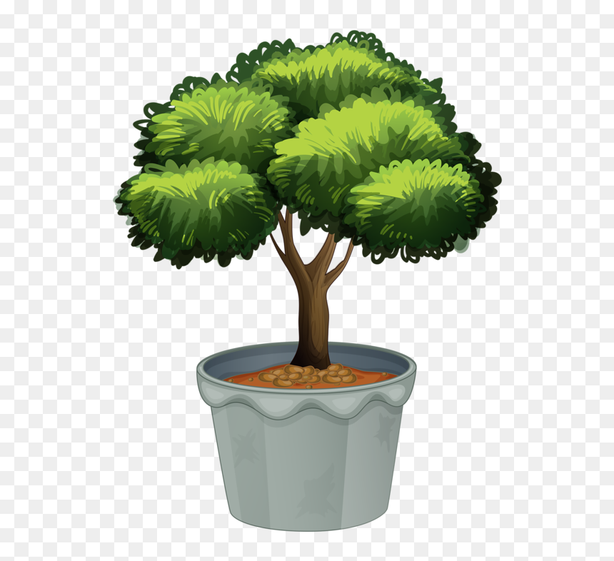 Potted Topiary Potted Flowers, Potted Plants, Flower - Potted Plant Clip Art Transparent, HD Png Download - topiary png