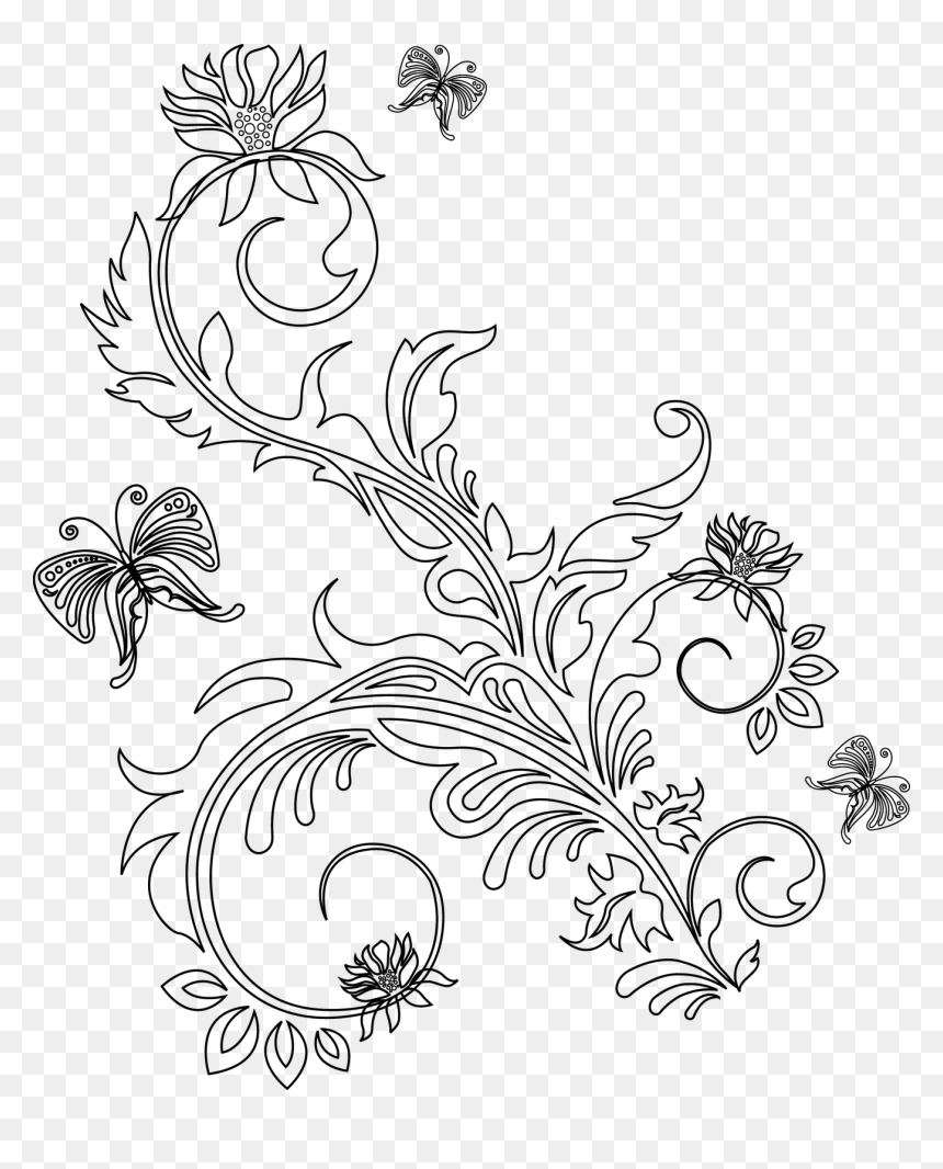 Floral Ornaments, HD Png Download - florecitas png
