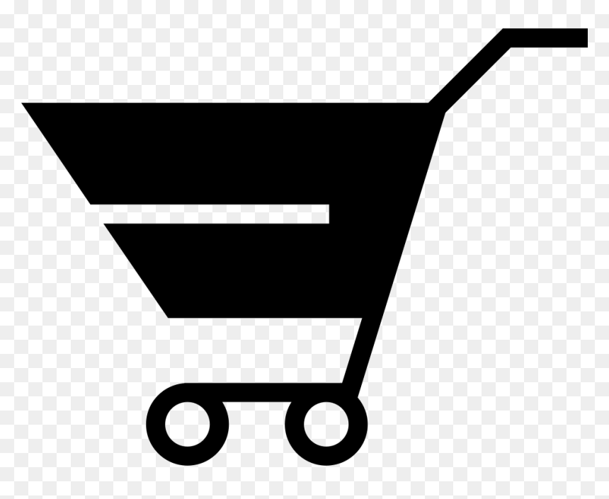 Grocery Shop Cart - Black Ecommerce Logo, HD Png Download - grocery cart png