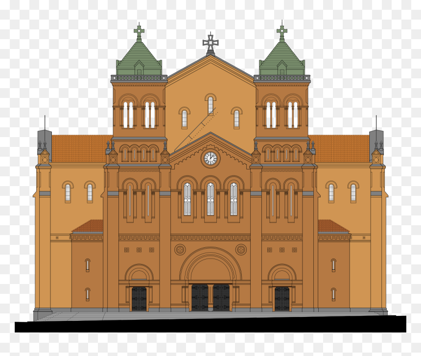 Parque Bolívar, HD Png Download - church building png