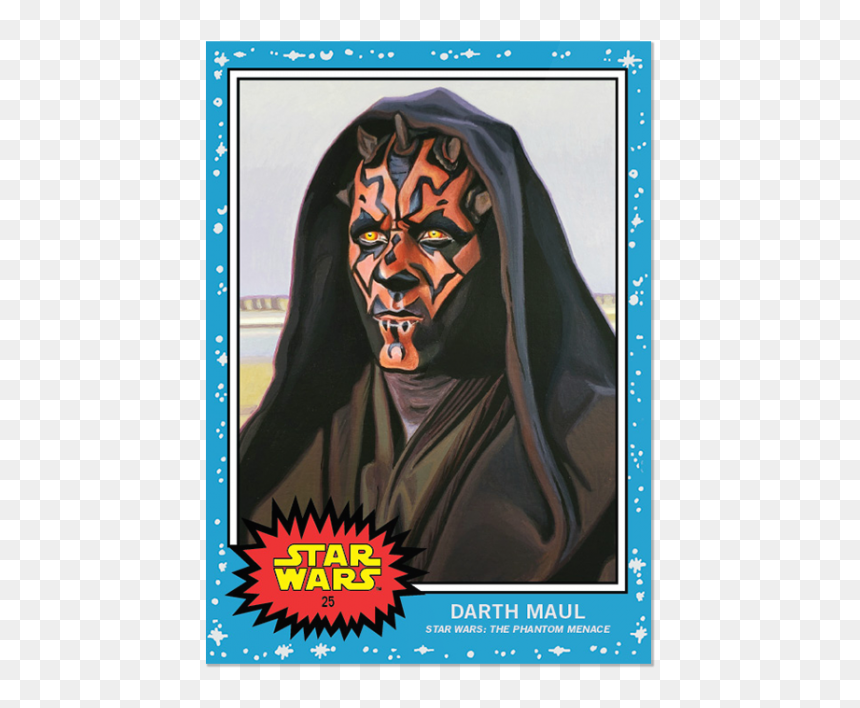 Star Wars Topps Living Set Cards, HD Png Download - darth vader mask png