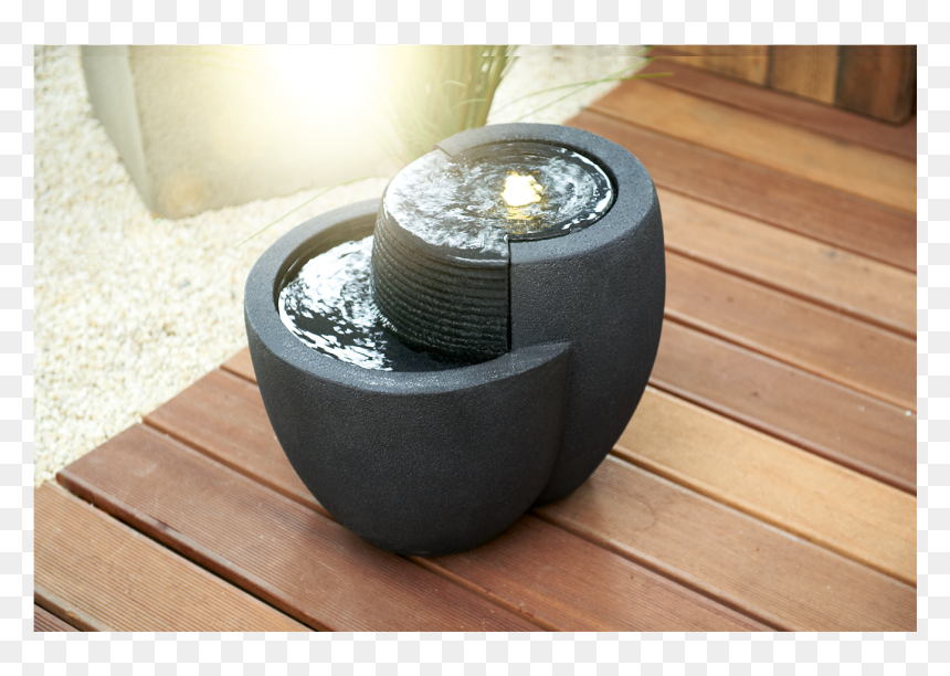 Chậu Phun Nước Composite, HD Png Download - fountain grass png