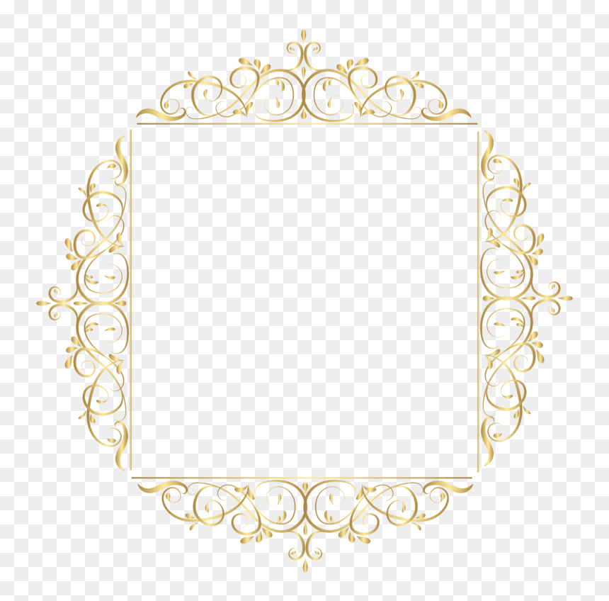 Decorative Borders Clip Art - Circle, HD Png Download - decorative circle png