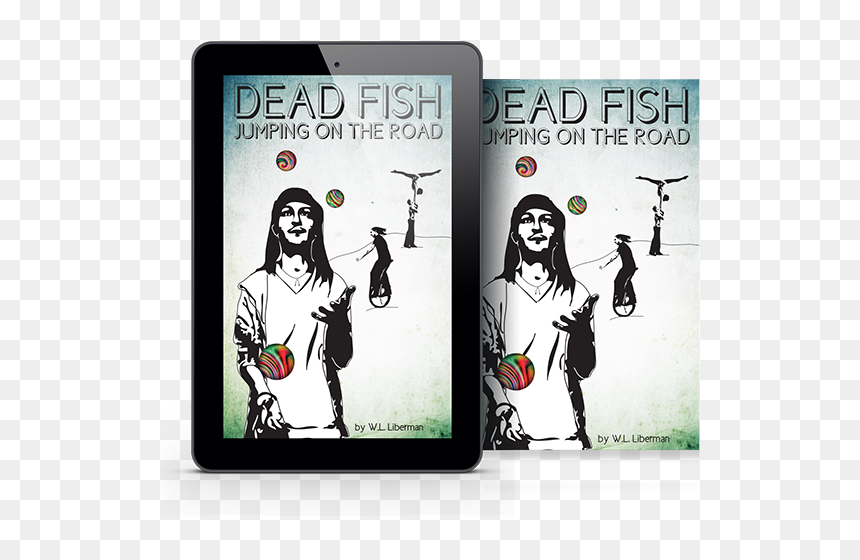 Dead Fish Jumping On The Road - Tablet Computer, HD Png Download - dead fish png