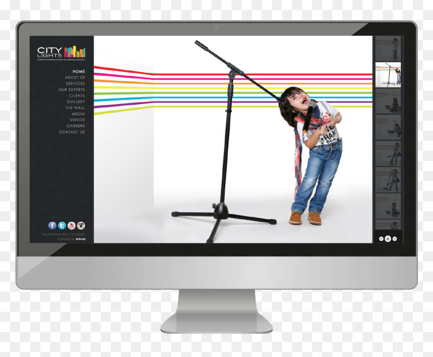 Computer Monitor, HD Png Download - city lights png