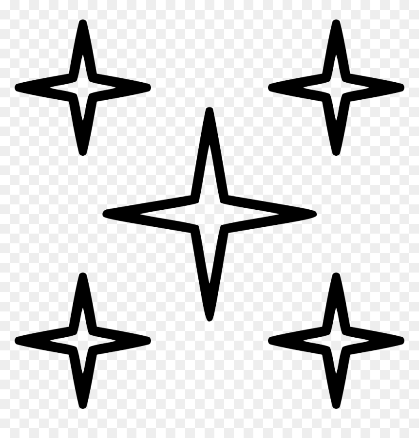 Stars, HD Png Download - line of stars png