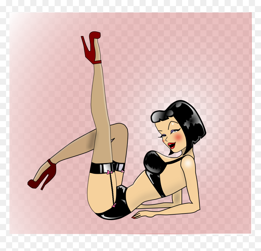 Retro Pinup Ii Clip Arts - Pin-up Model, HD Png Download - pinup girl png