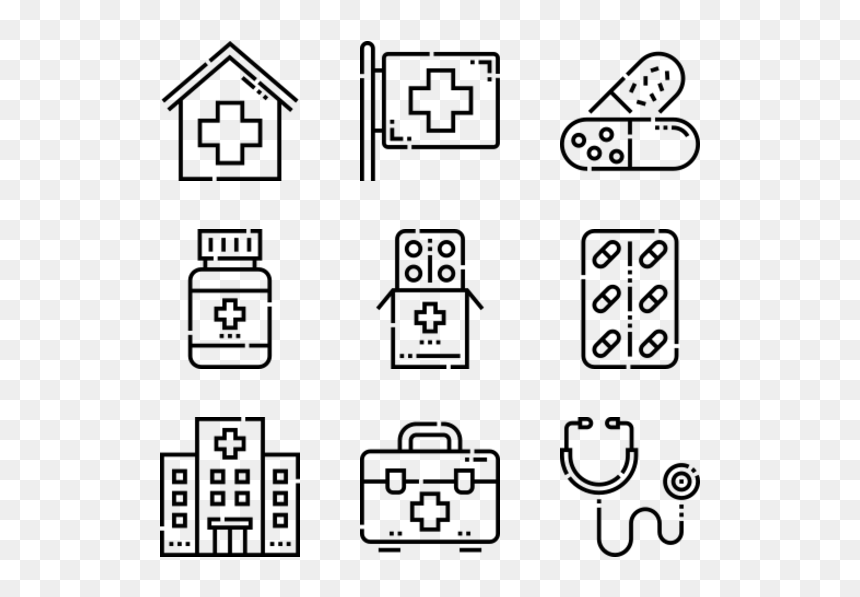 Food Delivery Line Icon, HD Png Download - hospital icon png