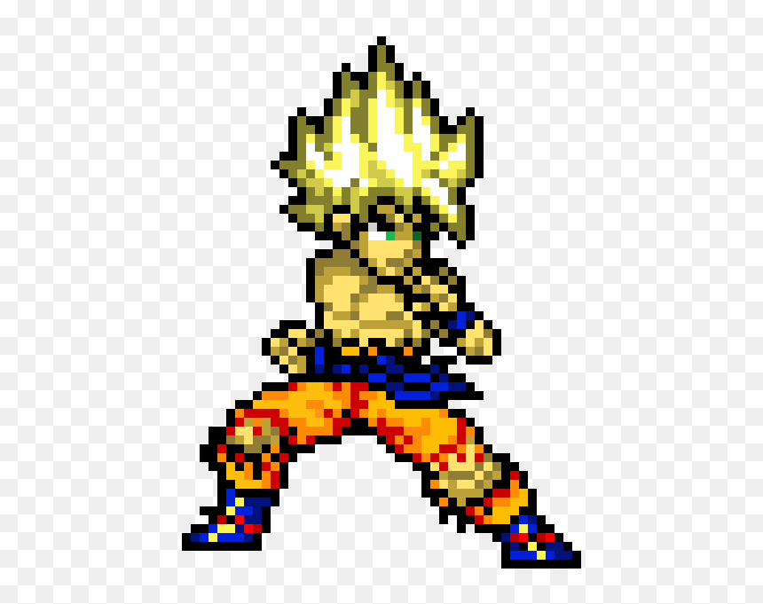 Goku Black Pixel Art, HD Png Download - goku.png