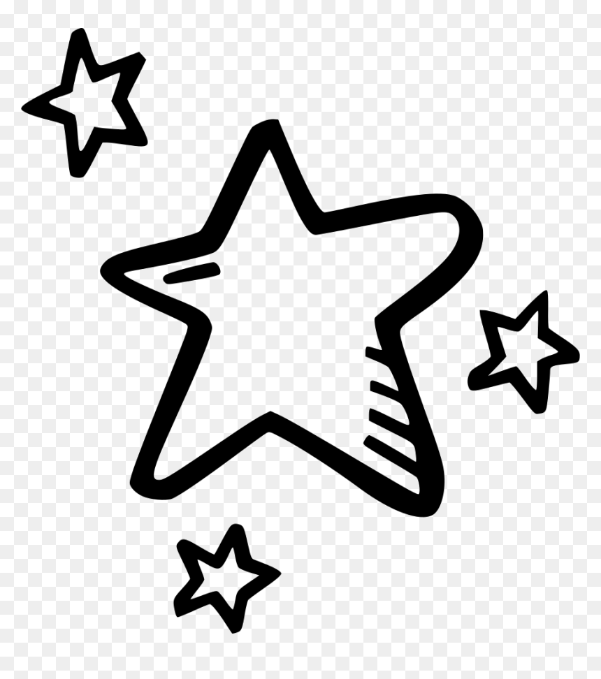 Stars - Раскраска Подарок Для Малышей, HD Png Download - line of stars png