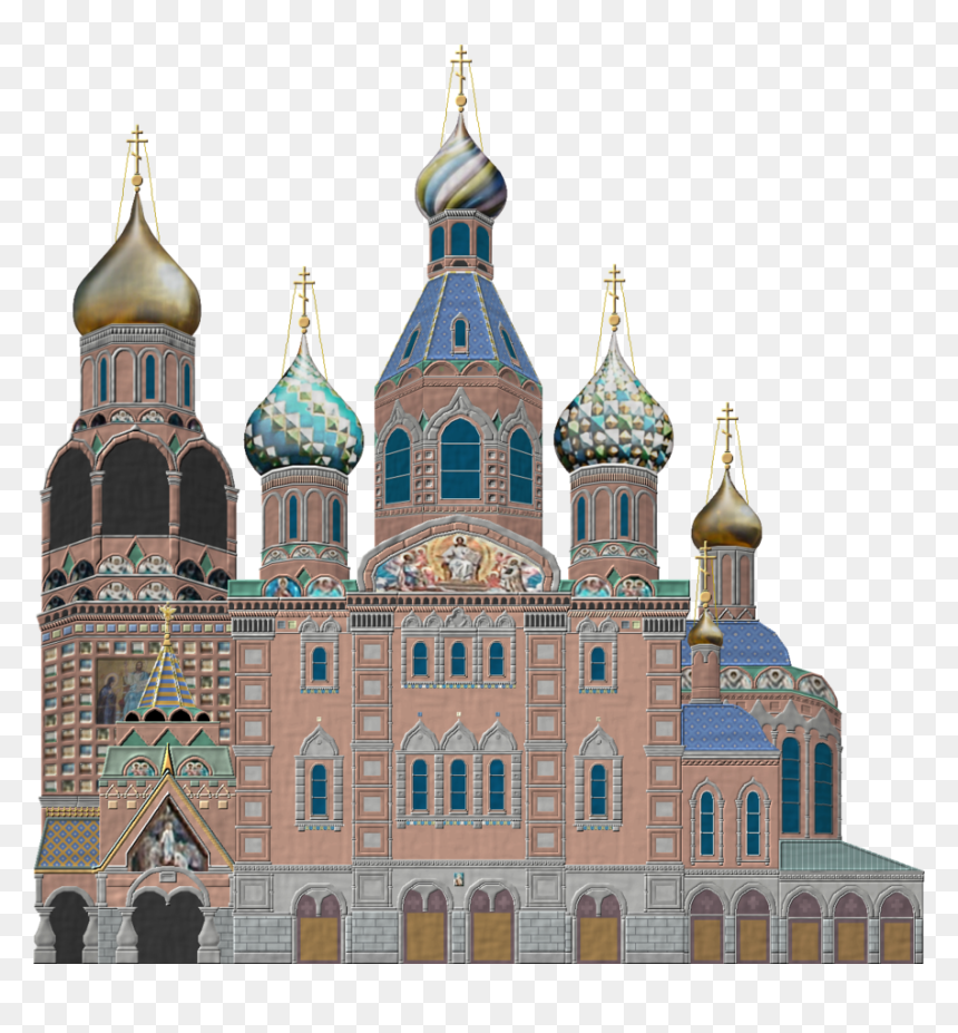 The Church In Russia, Aa - Savior On The Spilled Blood, HD Png Download - church building png