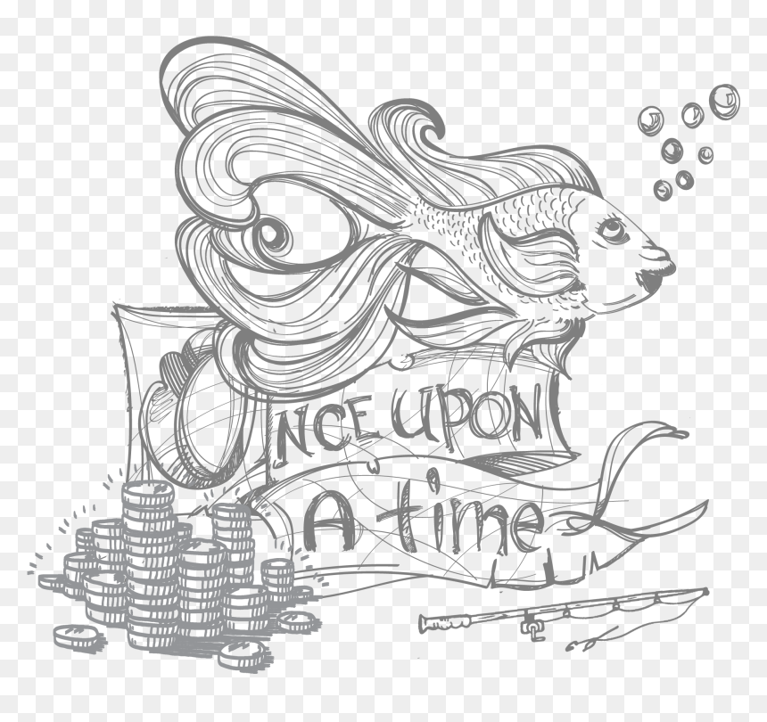 Drawings Of Fairy Tales, HD Png Download - dead fish png