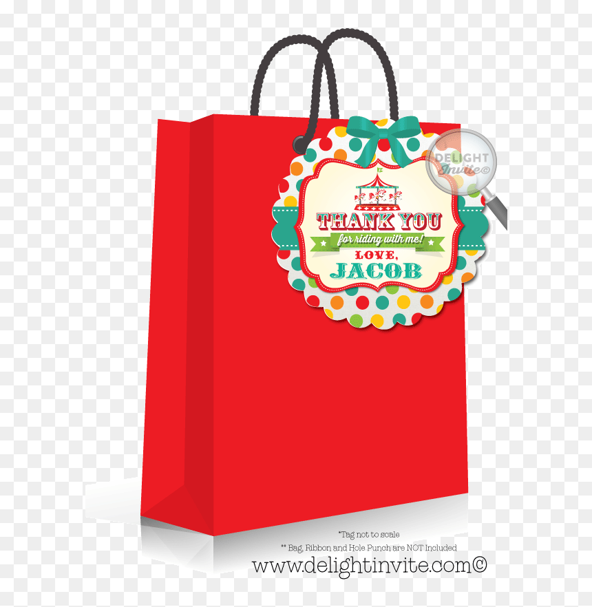 Vintage Carousel 1st Birthday Favor Tags - Birthday, HD Png Download - vintage tag png