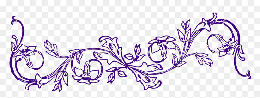 Flower Clip Art, HD Png Download - purple frame png