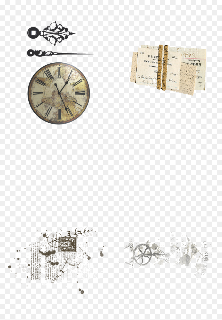Mini Junk Journal With Tag, Printed"
 Data Zoom="//cdn - Wall Clock, HD Png Download - vintage tag png