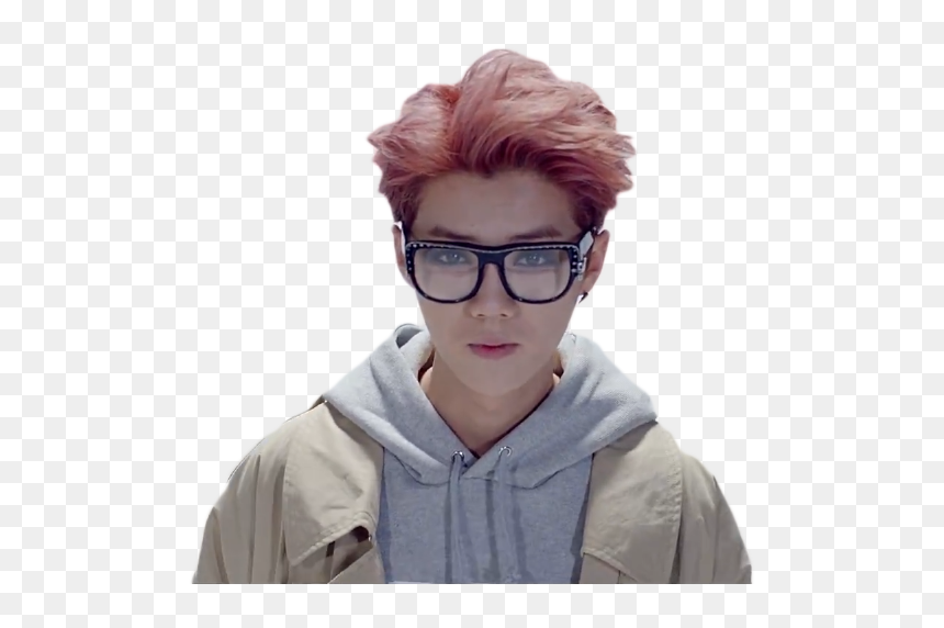 #luhan #sticker #exo #luhanie #luhanexo #exoluhan #png - Luhan Exo Hairstyle Short, Transparent Png - luhan png
