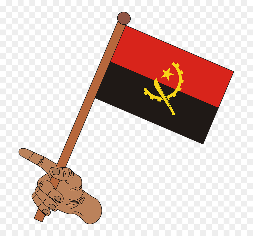 Bandeira De Angola Em Png, Transparent Png - bandeira eua png