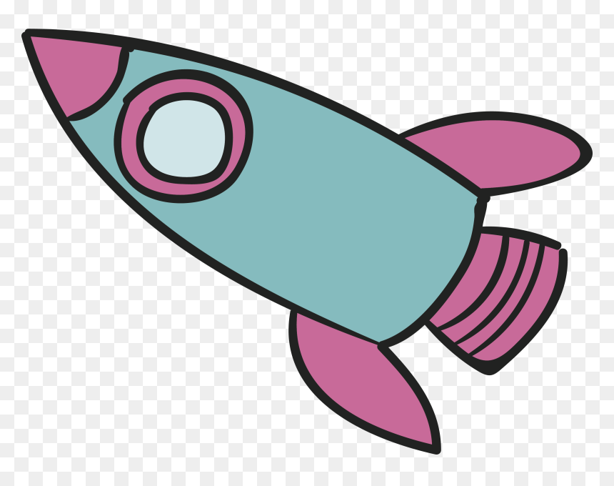 Clip Transparent Stock Clip Art Rocket - Rocket Purple Cartoon, HD Png Download - cartoon rocket png