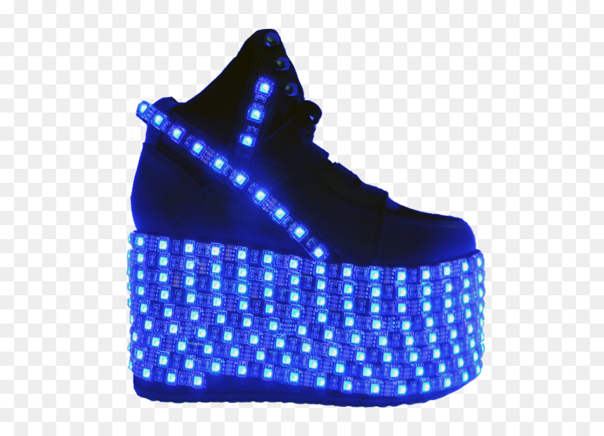 Rave Lights Png - Led Platform Boots, Transparent Png - rave lights png