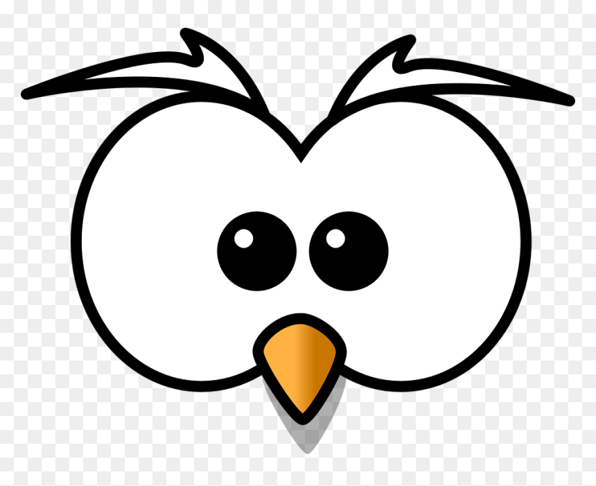 Clipart Owl Eyes, HD Png Download - beak png