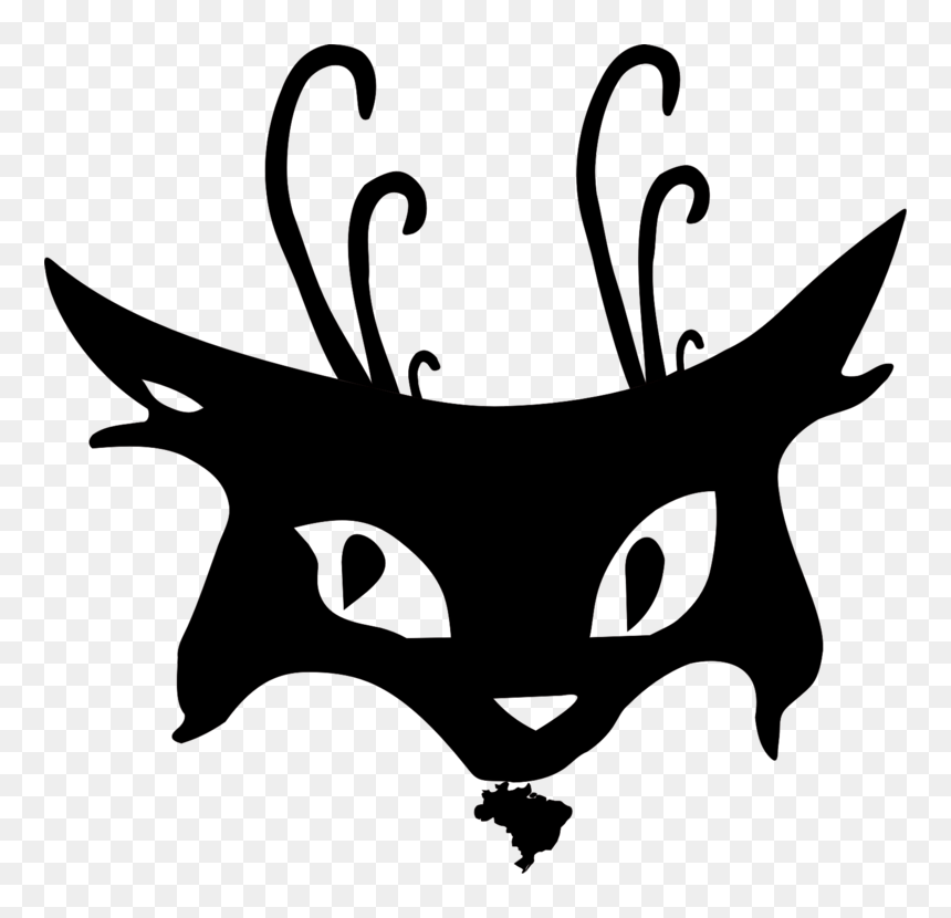 Whiskers Felidae Bengal Cat Tiger Silhouette - Black Cat Tattoo, HD Png Download - tiger silhouette png