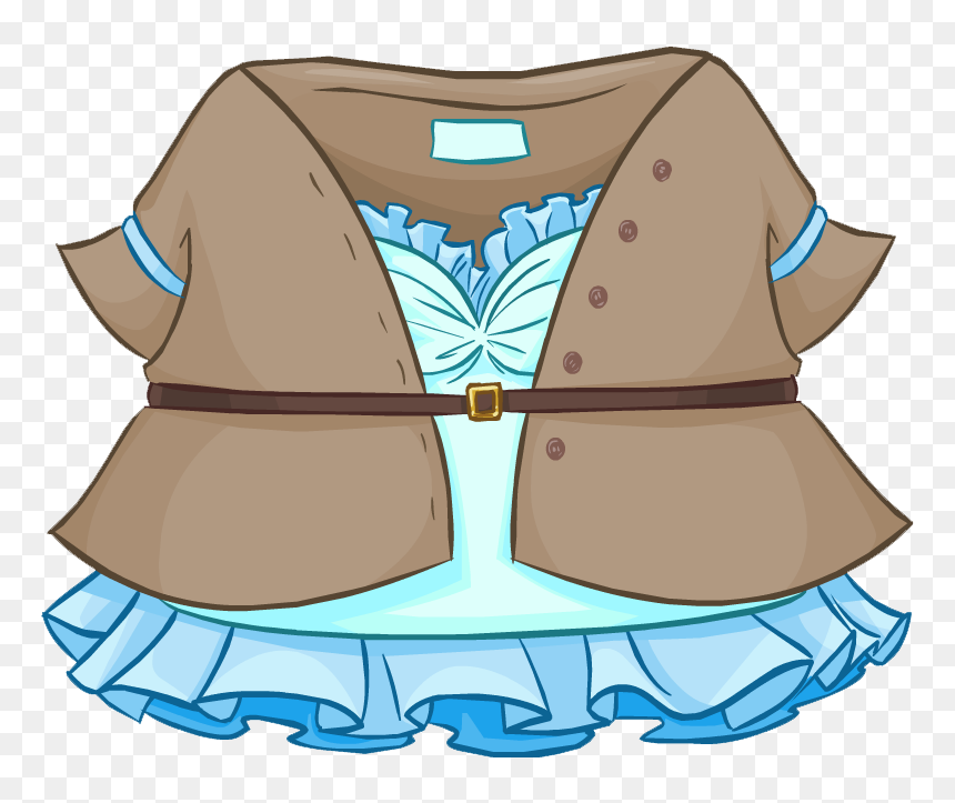 Club Penguin Wiki - Club Penguin Classic Blue Dress, HD Png Download - dress icon png