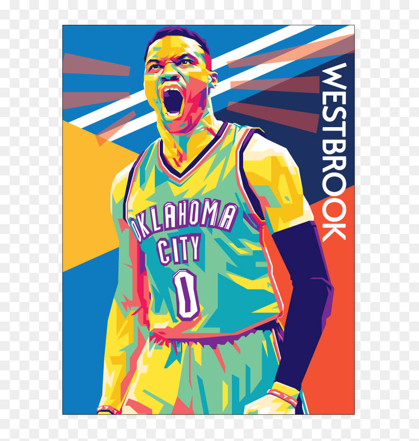 Russell Westbrook Pop Art, HD Png Download - westbrook png