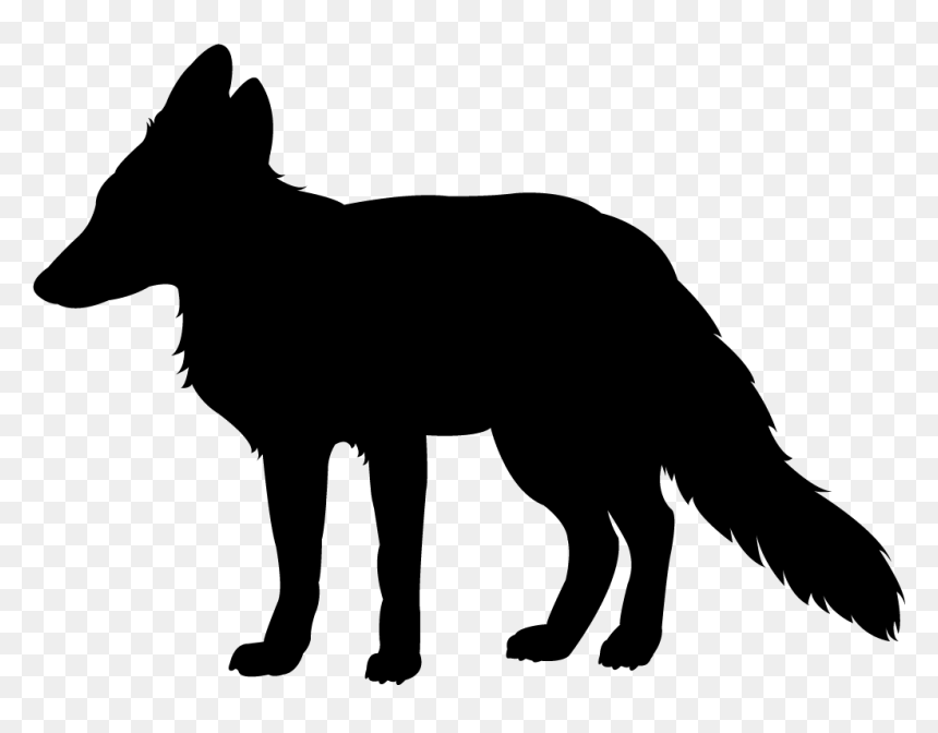 Red At Getdrawings Com - Silhouette Renard, HD Png Download - fox silhouette png