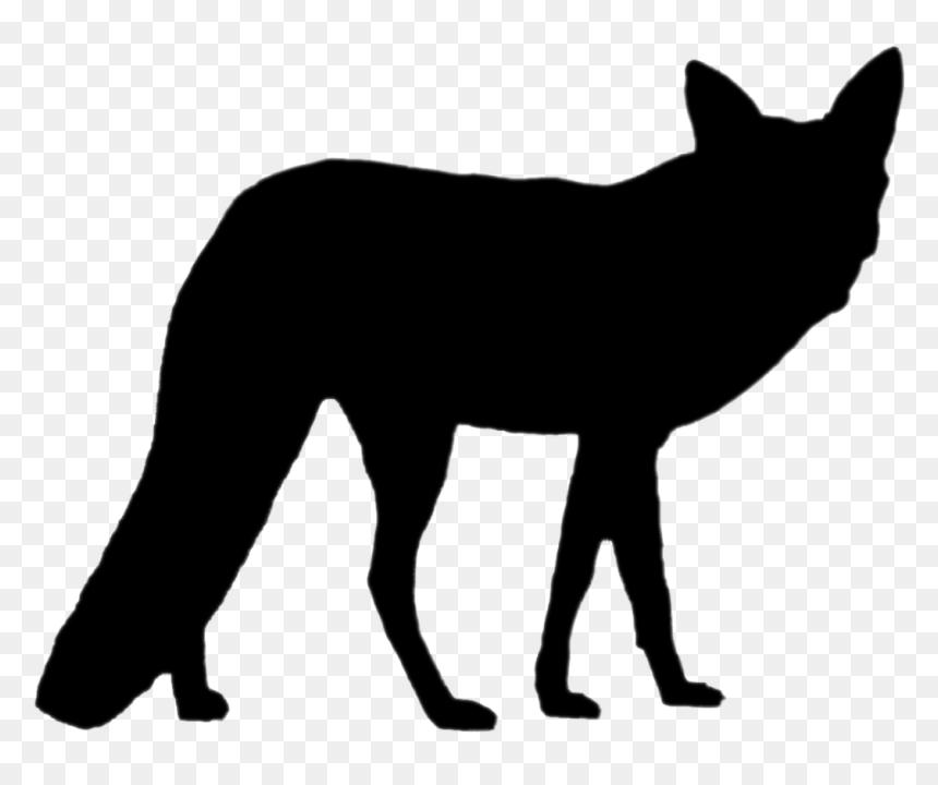 Fox Silhouette Foxsilhouette - Fox Silhouette Png, Transparent Png - fox silhouette png
