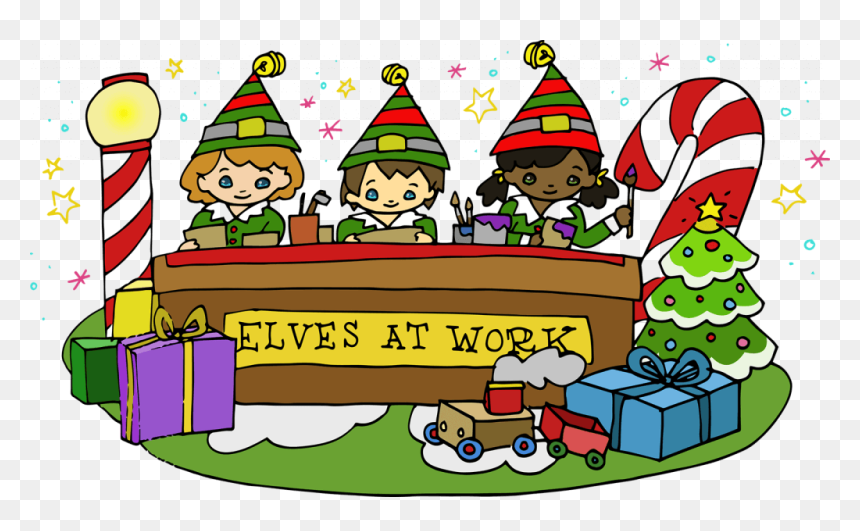 Only The Master Elf Knows The Secret Location Of Father - Elves Workshop Clip Art, HD Png Download - elves png
