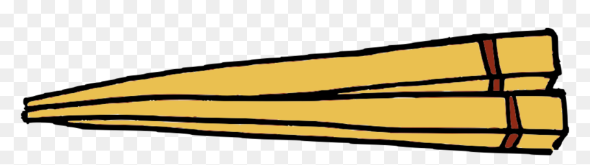 Angle,yellow,line - Chopsticks Clipart, HD Png Download - chopstick png