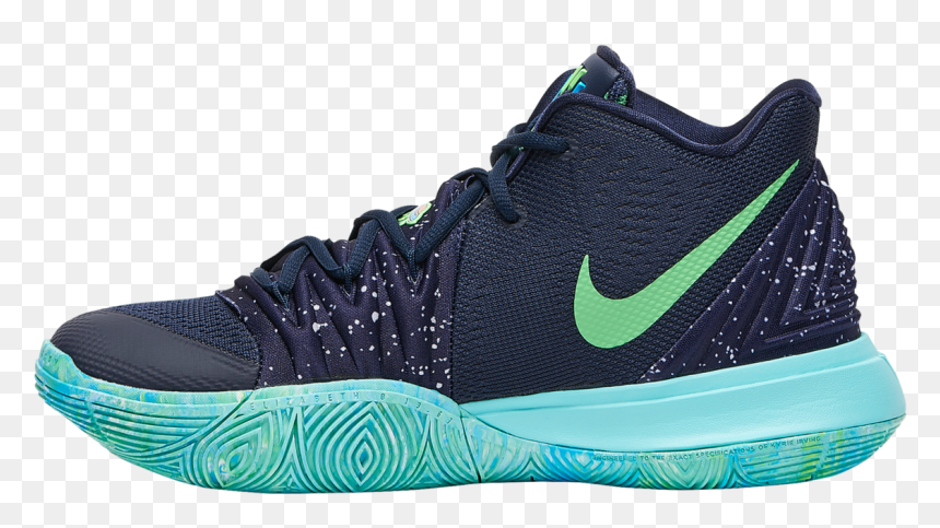 Nike Kyrie 5 Blue Green - Sneakers, HD Png Download - kyrie png