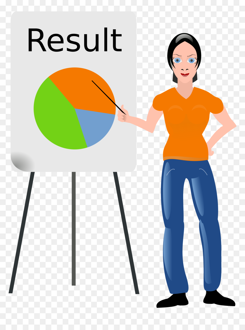 Presentation With Girl Clip Arts, HD Png Download - presentation png