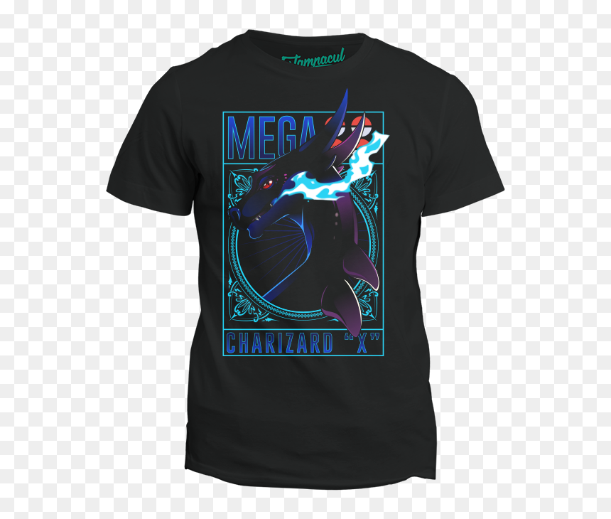 Camiseta Mega Charizard X - Mega Charizard Xt Shirts, HD Png Download - mega charizard x png