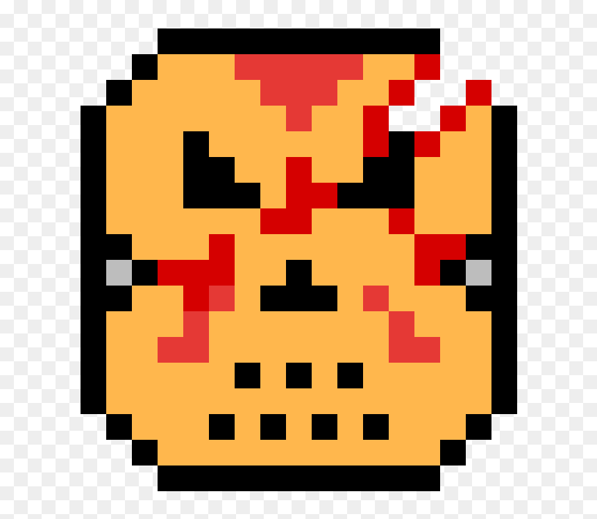 Toilet Paper Pixel Art, HD Png Download - jason voorhees mask png