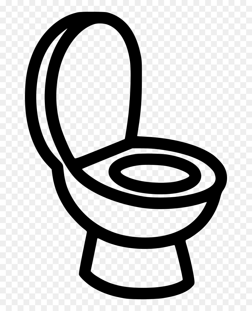 Toilet Svg, HD Png Download - bathroom icon png