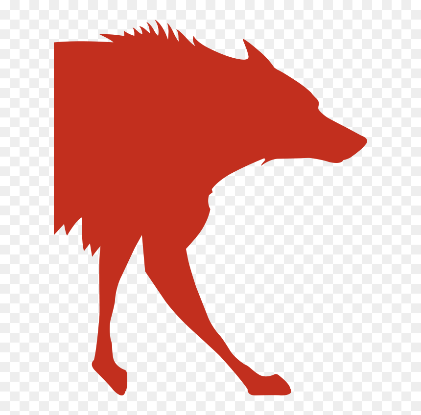 Red Fox Clip Art Silhouette Snout Fiction, HD Png Download - fox silhouette png
