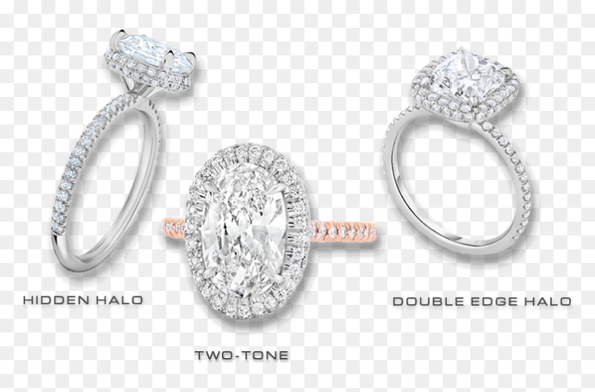 Engagement Ring, HD Png Download - halo ring png