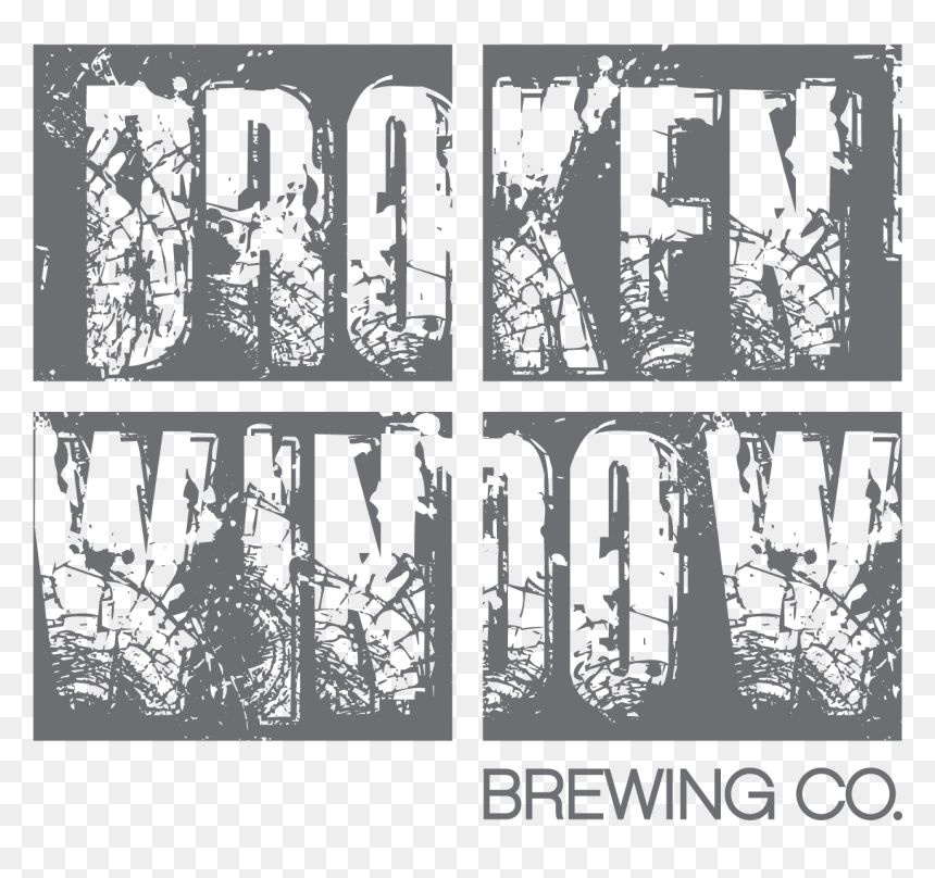 Broken Window Brewing Co Final Logo - Broken Window Brewing, HD Png Download - broken window png