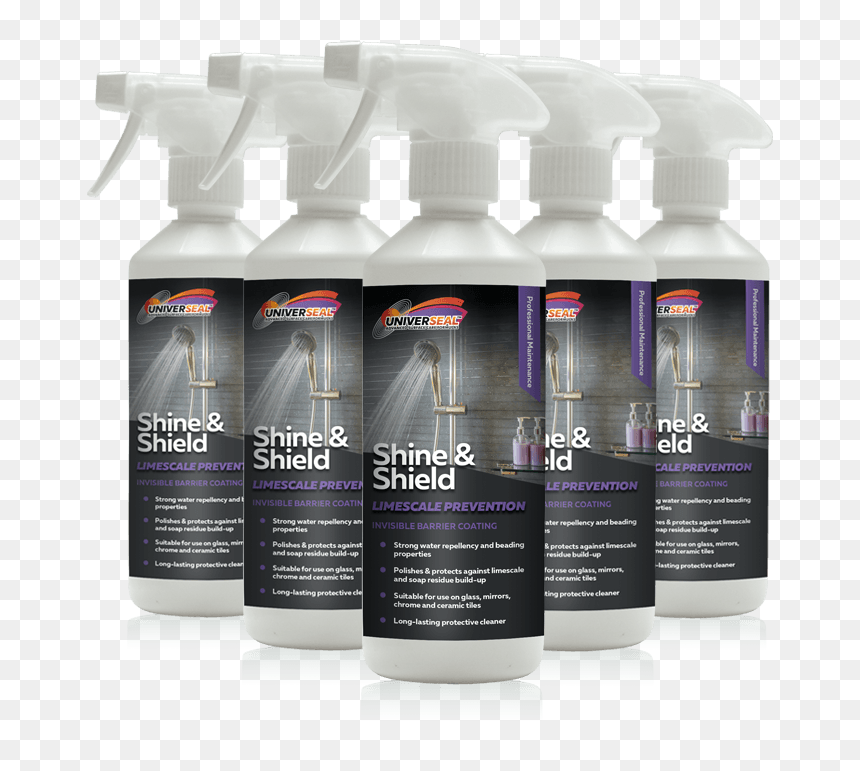 Universeal Shine And Shield Spray 500ml - Cosmetics, HD Png Download - glass shine png