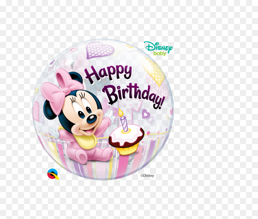 Happy 1st Birthday Girl Minnie Mouse , Png Download - Happy Birthday Baby Minnie Mouse, Transparent Png - baby minnie png