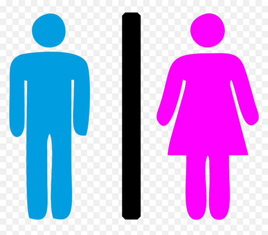 Men And Women Icon, HD Png Download - bathroom icon png