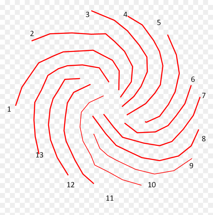 Connect The Dots Fibonacci, HD Png Download - fibonacci spiral png