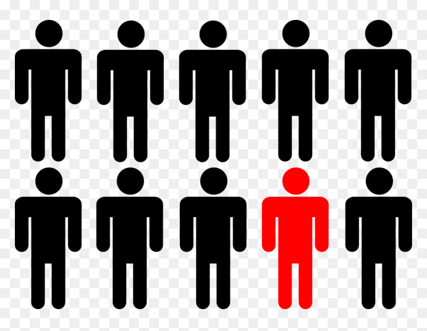 Odd One Out Clipart, HD Png Download - population icon png